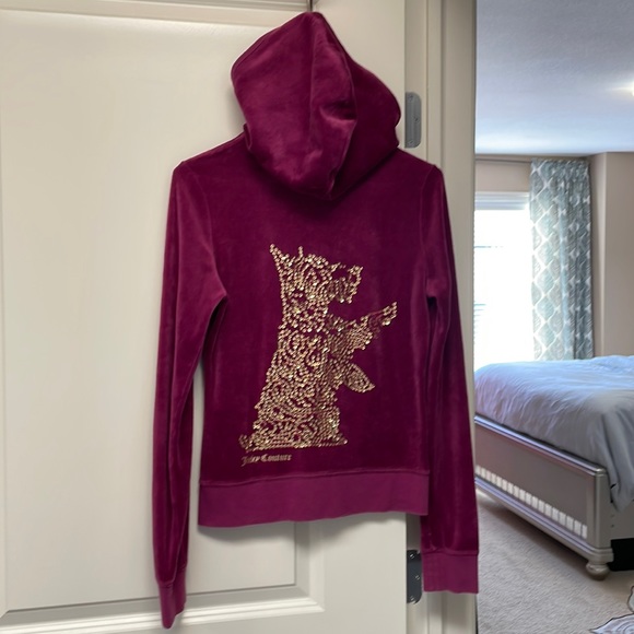 Juicy Couture Vintage Velour Hoodie with Scottie Dog 😍 - Picture 1 of 6